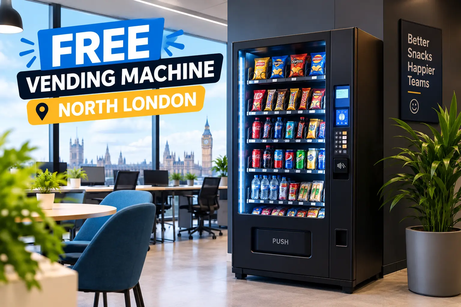 Free Vending Machine North London